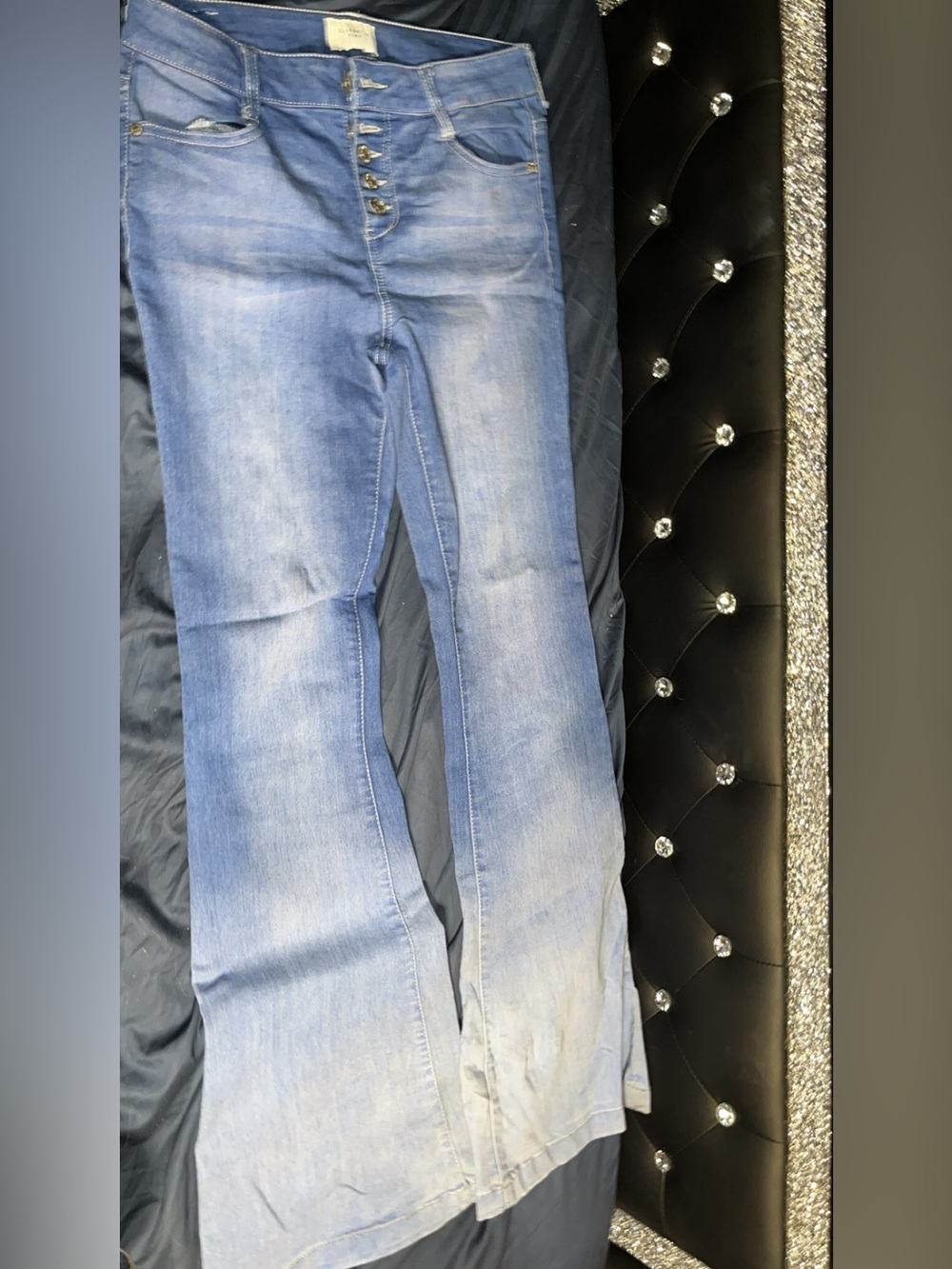 Celebrity Pink Light Blue Bootcut Jeans - Flared Hem